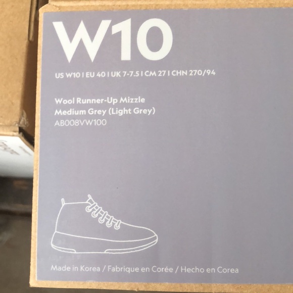 Allbirds Wool Runner -up Mizzle size 10 Women medium width - Picture 7 of 16